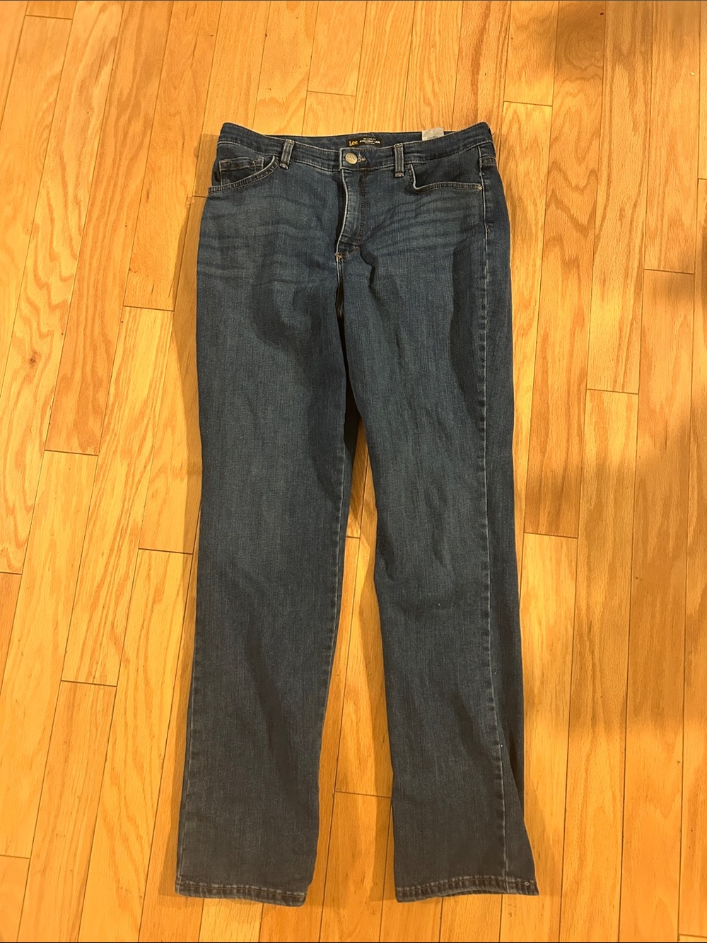 Lee Women’s Straight Leg Jeans in Blue Denim
